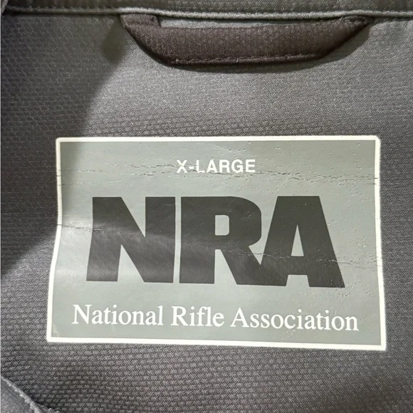 NRA Men’s Soft Shell Jacket Full Zip Black And Grey Size XL - Picture 3 of 9